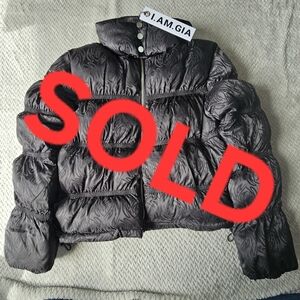 I.AM.GIA Aspen black puffer winter jacket coat